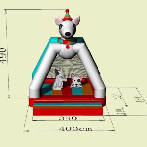 bullterrier avec obstacles