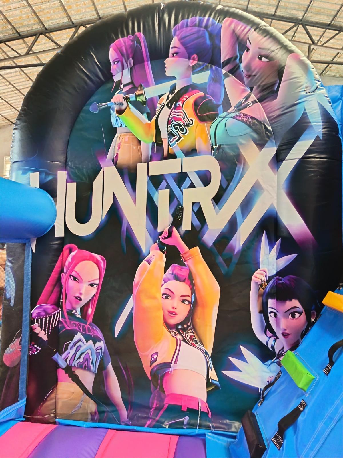 château gonflable pat'patrouille traversant parcours héros