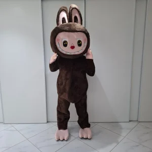 Mascotte Labubu Marron - Peluche Géante Tendance