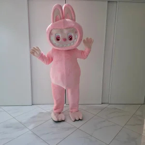 Mascotte Labubu Rose - Personnage Viral Tendance
