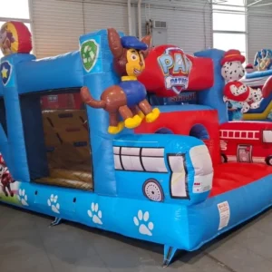 Château Gonflable Pat'Patrouille Traversant - Parcours Héros